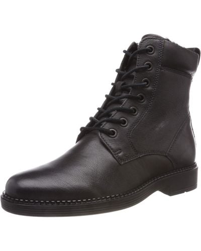Ecco Newcastle Combat Boots - Black
