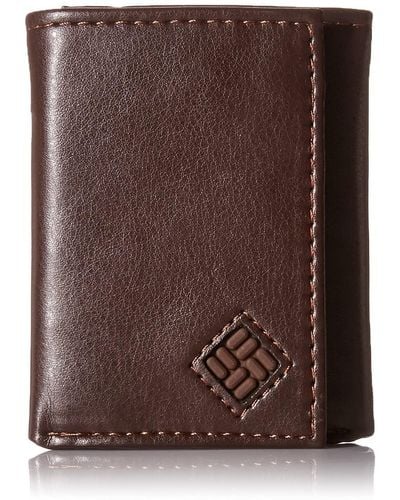Columbia Rfid Trifold Wallet - Brown