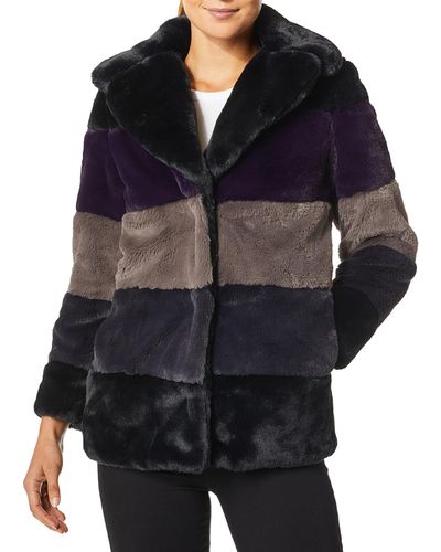 Rachel Roy Faux Fur Coat - Black
