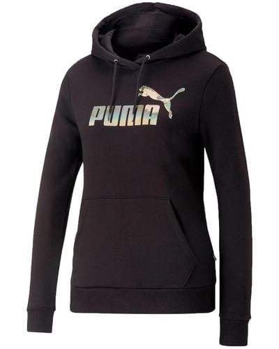 PUMA Sweat Capuche Hooded - Noir - Taille