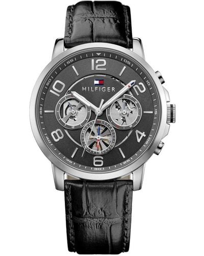 Tommy Hilfiger Multi Dial Quartz Watch With Leather Strap 1791289 - Multicolour