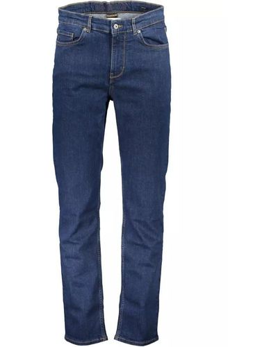 Napapijri Blue Cotton Jeans & Pantalon pour homme - Bleu