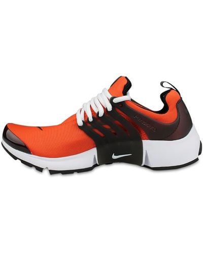 Nike Original Air Presto Trainers Shoes Orange Black White Ct3550 800 - Red