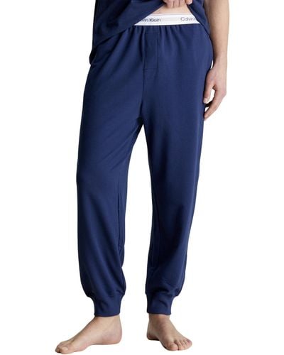 Calvin Klein Pantalón de Chándal para Hombre Jogger Largo - Azul