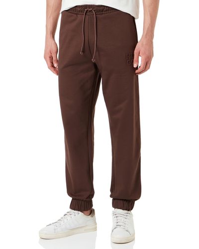 HUGO Dchard Jersey Trousers - Braun