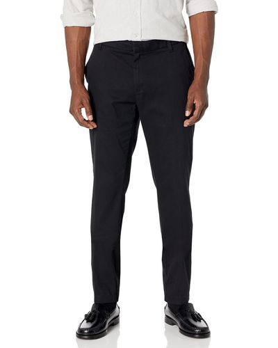 Amazon Essentials Slim-fit Wrinkle-resistant Flat-front Stretch Chino Trousers - Black