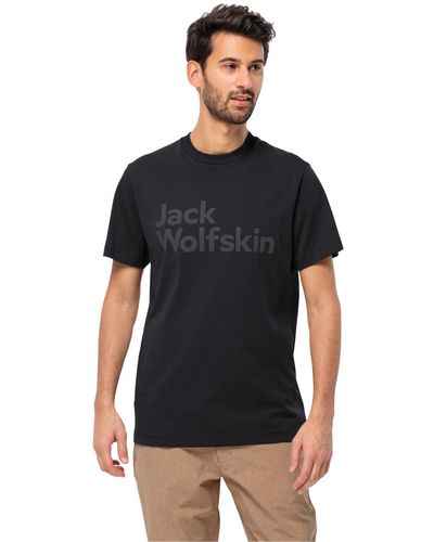 Jack Wolfskin Essential Logo T M T-shirt - Black