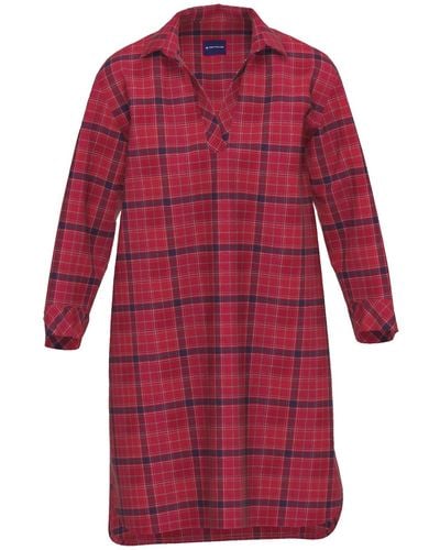 Karo Flanell-Pyjama Tom Tailor | DE X-Mas in Rot - in Lyst