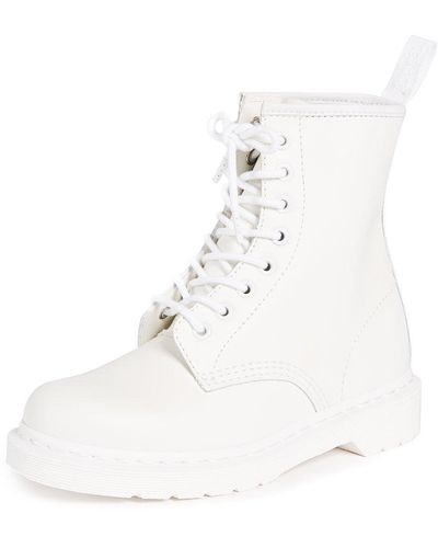 Dr. Martens , 1460 Original Smooth Leather 8-eye Boot For And , White Smooth, 6 Us /5 Us - Black