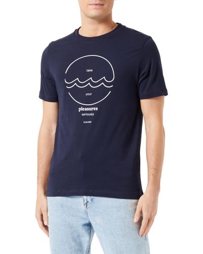 S.oliver T-Shirt Kurzarm,M,Blau