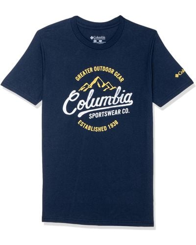 Columbia Graphic T-Shirt Hemd - Blau