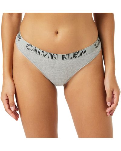 Calvin Klein Thong Tanga - Gris