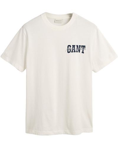 GANT Arch Script Ss T-shirt - White