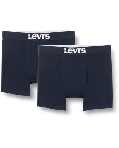 Levi's Solid Basic Boxer Shorts - Blau