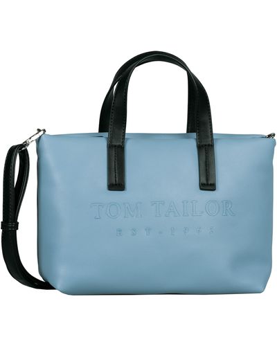 Tom Tailor Thessa Shopper Umhängetasche Reißverschluss Klein Blau