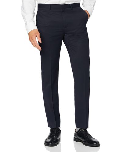 FIND Pantaloni Eleganti Slim Uomo - Blu