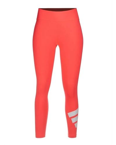 adidas Badge Of Sport 7/8 Length Tights - Red