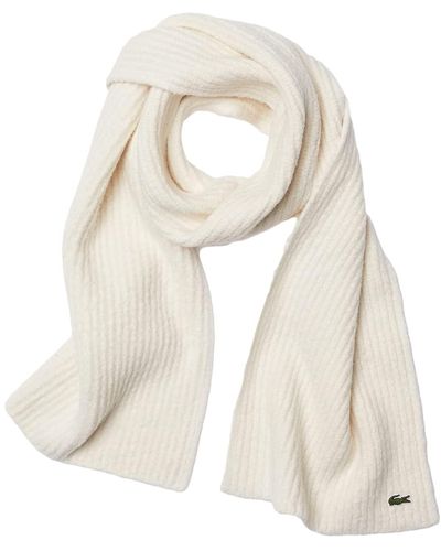 Lacoste Re1048 Cold Weather Scarf - Natural