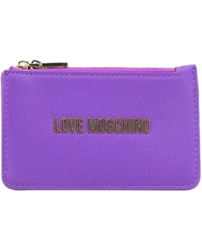 Love Moschino Portefeuille avec porte-monnaie pour femme marque - Violet