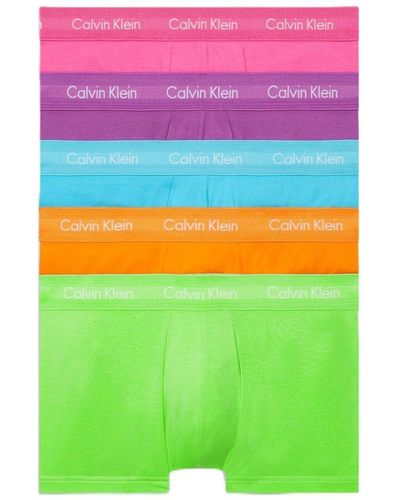 Calvin Klein Lot de 5 boxers Lo R pour homme - Vert