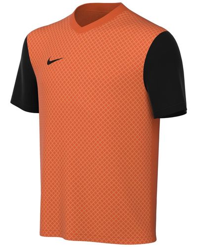 Nike Kind Short Sleeve Top Y Nk Df Tiempo Prem Ii Jsy Ss - Oranje