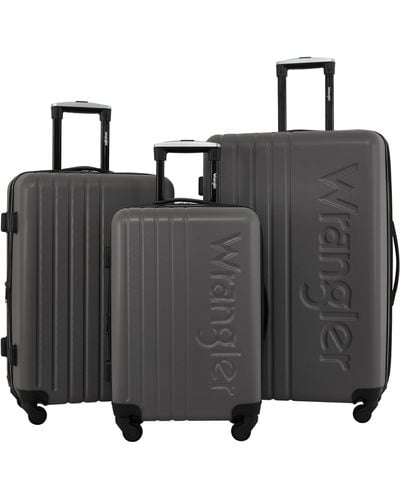 Wrangler Travelers Club 2 3 Pc Hardside Spinner Luggage Set - Black