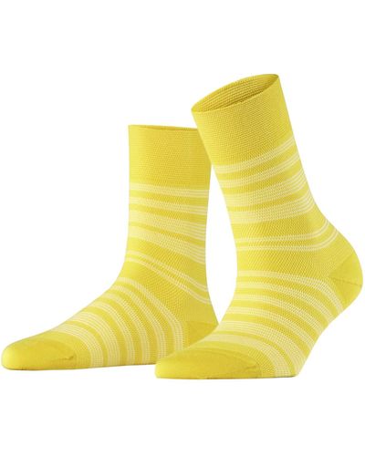 FALKE Sensitive Sunset Stripe W So Lyocell With Soft Tops 1 Pair Socks - Yellow