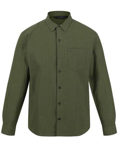 Regatta S Brycen Shirt Capulet Linen 3xl - Green