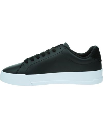 Tommy Hilfiger Chunky Court Leather Trainer Black 43