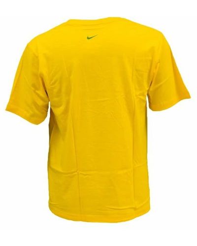 Nike S6453716 T-shirt Met Korte Mouwen Voor - Geel