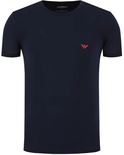 Emporio Armani Soft Modal T-Shirt - Blau