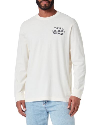 Lee Jeans Relaxed Ls Tee T-Shirt - Weiß