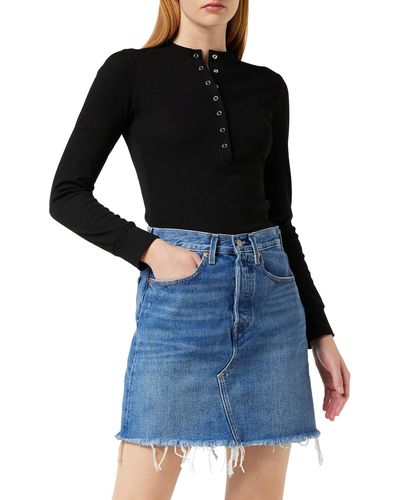 Levi's High Rise Decon Iconic Boyfriend Skirt Stuck In The Middle - Schwarz