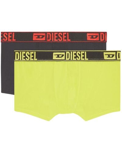 DIESEL Two-pack Microfibre Boxer Briefs - Yellow