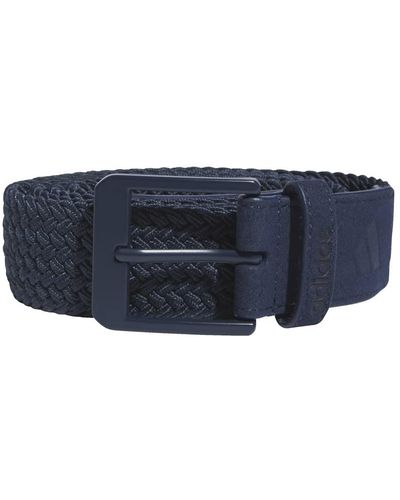 adidas Unisex-adult Braided Stretch Belt - Blue