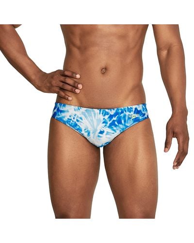 Speedo Swimsuit Brief Creora Highclo Printed Swim - Blue