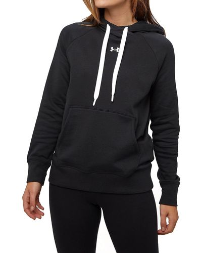 Under Armour S Rival Fleece Pull-over Hoodie - Black