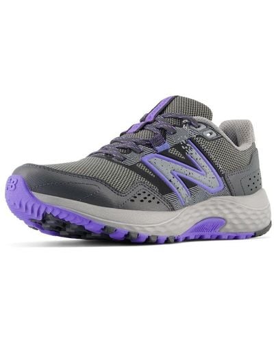 New Balance , Wt410v8 Trail Running Shoe, Shadow Grey/electric Indigo/black, 6.5 Uk Wide - Blue