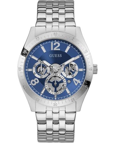 Guess Quartz Watch With Stainless Steel Strap - Grey