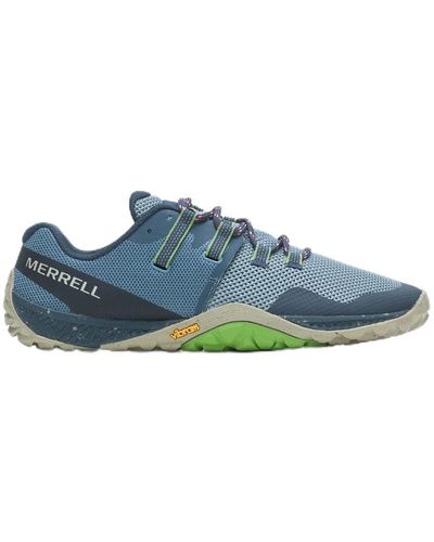 Merrell J066963 S Running Shoes Trail Glove 6 Stonewash Us Size 8m - Blue