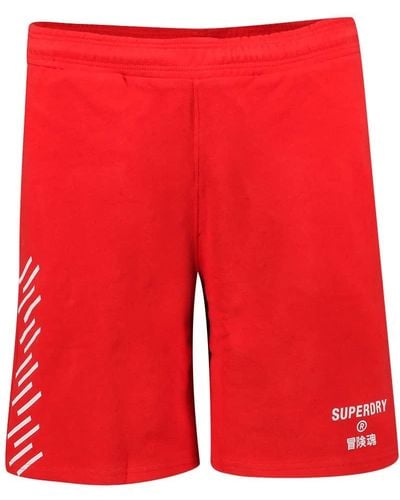 Superdry S Code CORE Sport Shorts - Rot