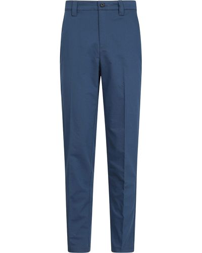 Mountain Warehouse S Sweat Wicking Golf Trousers -polygiene Stays Fresh® - Blue