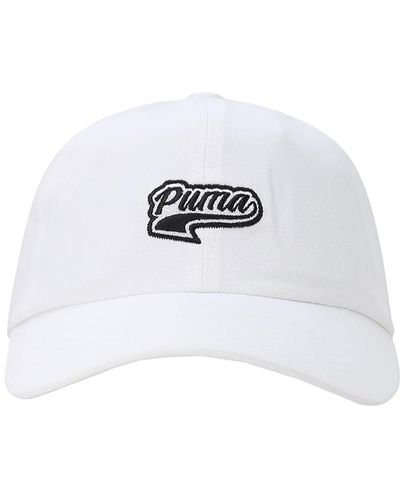 PUMA Casquette avec Logo Script Capuchon - Blanc