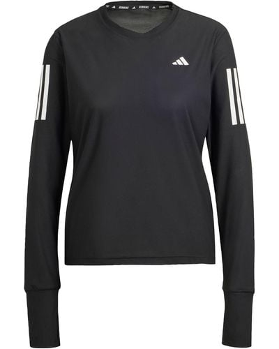 adidas Eigen The Run T-shirt Met Lange Mouwen - Zwart