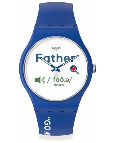 Swatch All About Dad SO29Z704 -Armbanduhr - Blau