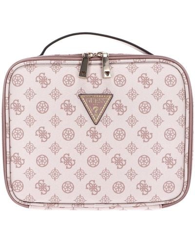 Guess Wilder Travel Cosmetic Organizer Case Light Nude - Pink