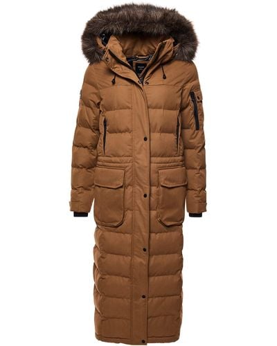 Superdry MF Expedition Long Line Parka - Marron