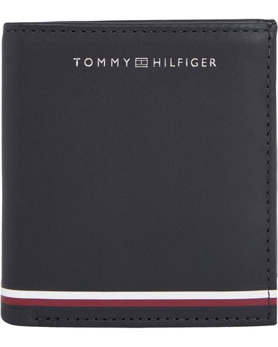 Tommy Hilfiger Smooth Trifold Wallet With Coin Compartment - Black