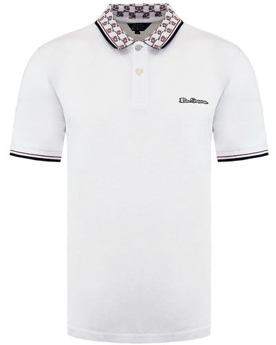 Ben Sherman Short Sleeve White Collar Interest S Polo Shirt 0075620 010