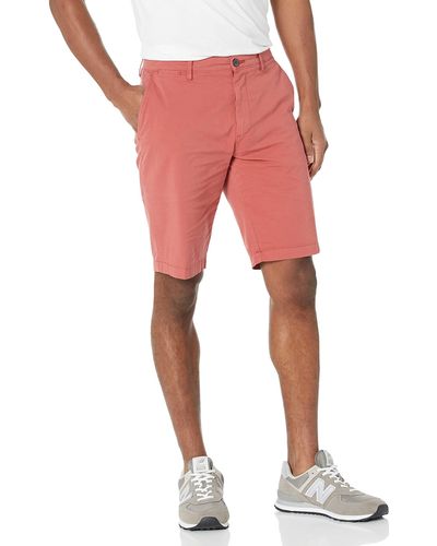 Goodthreads Slim-fit 11" Flat-front Comfort Stretch Chino Short - Red